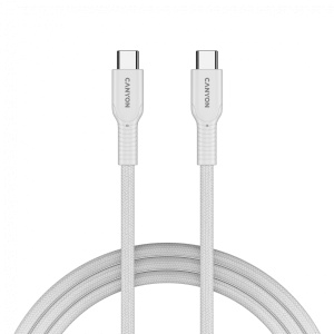 CANYON cable OnWire 60CL C-C 60W COLOR Braided 1m White CND-CCAP60AB10W - Img 4