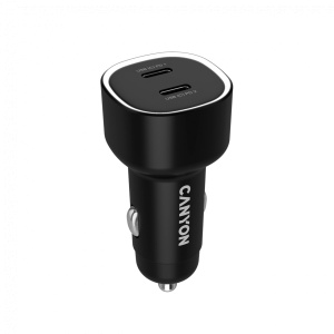 CANYON car charger OnDrive 60 PD 60W 2xUSB-C Black CNE-CCABR3CC - Img 3