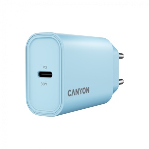 CANYON charger OnCharge 30CL Max Power 30W 1xPD EU Light Blue CNE-CHA30CLLBL - Img 2
