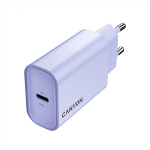 CANYON charger OnCharge 30CL Max Power 30W 1xPD EU Purple CNE-CHA30CLPU - Img 3