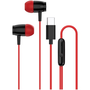 CANYON headphones SEP-5 TYPE-C Red CNS-CEP5R - Img 1