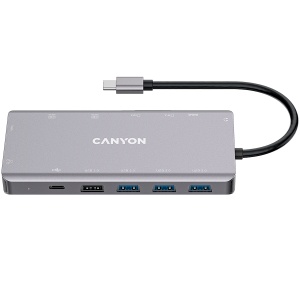 CANYON hub DS-12 13in1 4k USB-C Dark Grey CNS-TDS12