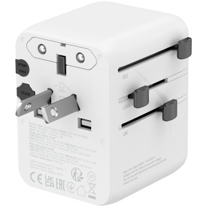 CANYON Travel Adapter OnTour 70 EU/UK/US/AUS 70W White CNS-TA70W1006W - Img 4