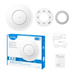 Cudy AP3000P,AX3000 2.5G Wi-Fi 6 Access Point,4-Stream Dual-Band Wi-Fi 6, 2402 Mbps + 574 Mbps - Img 10