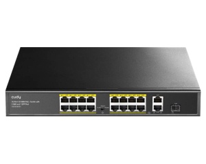 CUDY FS1018PS1 16-Port 10/100M PoE+ Switch with 1 Combo SFP Port - Img 1