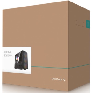 DeepCool CH560 DIGITAL ATX Kuciste, Dual Status Display, 3xLED 140mm +1x120mm, Staklena strana,USB-C * - Img 5