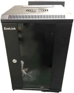 ExeLink Rek zidni orman 19in, 600x450x18U,crna, SPCC celik