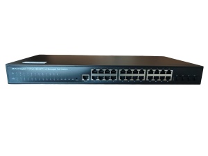 ExeLink SGX2528P upravljivi POE switch 24x10/100/1000 Base-T(POE/POE+), 4x1G/10 GE Base-X SFP+ porta, L2