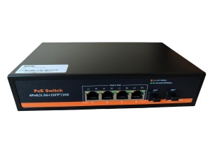 ExeLink SMX1006P neupravljivi POE switch 4x1/2.5G Base-T (POE/POE+),2x1G/10 GE Base-X SFP+ porta - Img 3