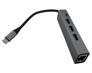 FAST ASIA Adapter-konvertor TIP C na 3xUSB 3.0+TIP C+RJ45 - Img 2