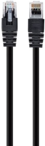 Gembird Patch Cable, U/UTP Cat.5e, Black, 5m PP12-5M/BK