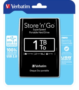 HDD E2.5" Verbatim 1TB USB 3.0 Store'n'Go 53023, Black - Img 2