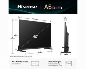 HISENSE 40 inča 40A5Q QLED FHD Smart TV - Img 4