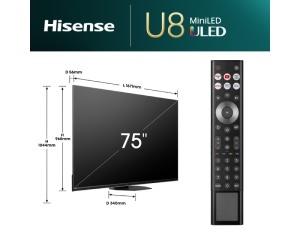HISENSE 75 inča 75U8NQ ULED Mini-LED 4K UHD Smart TV - Img 3
