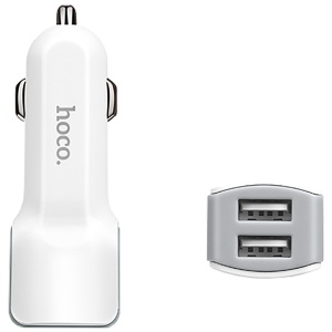 hoco. Auto punjač za smartphone, 2 x USB, 5V / 2.4 A - Z23 Grand Style Dual port - Img 3