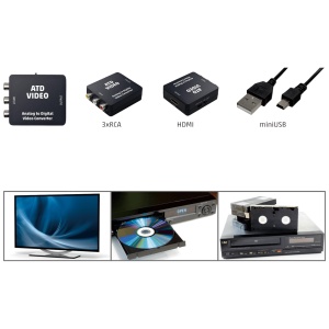 home Analogno - digitalni video konverter, 3 x RCA na HDMI - ATD VIDEO - Img 2