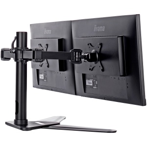 Iiyama DS1002D-B1 - Stand - for 2 monitors (adjustable arm)black screen size: 10"-30" desktop stand for ProLite E2783QSU-B1 XU2495WSU-B1 XUB2495WSU-B1 DS1002D-B1 - Img 3