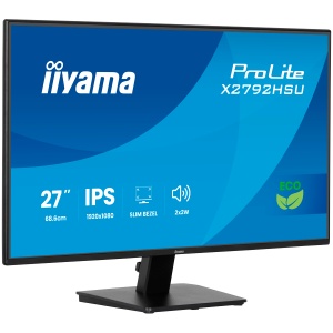 IIYAMA Pro Lite X2792HSU-B1 27 inch IPS 4-side slim bezel, Green Choice, EyeComfort / EyeSafe 2.0, 1920x1080 120Hz, 300cd/m, Speakers, HDMI, DisplayPort, 3ms GTG, USB HUB 2x3.2 X2792HSU-B1 * - Img 2