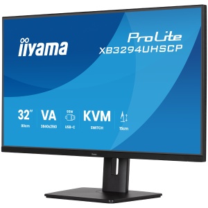 Iiyama PROLITE XB3294UHSCP-B1 LED monitor 31.5 3840 x 2160 4K 60 Hz VA 400 cd 3000 2 ms HDMI DP USB-C SPEAKERS BLACK XB3294UHSCP-B1 - Img 3