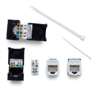 Keystone modul za patch panel RJ45 UTP Cat6A pozlaceni