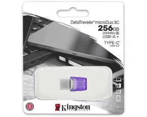 KINGSTON 256GB DataTraveler MicroDuo 3C USB 3.2 flash DTDUO3CG3/256GB - Img 3