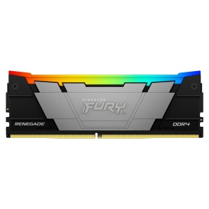 Kingston DDR4 8GB 3200MT/s [FURY RENEGADE RGB], Non-ECC UDIMM, CL16 1.35V, 288-Pin 1Rx8, w/RGB Heatsink, XMP KF432C16RB2A/8
