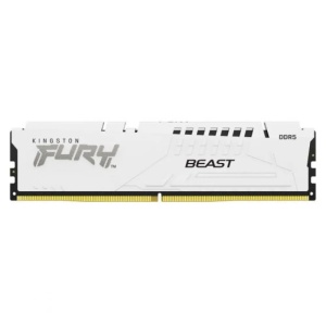 Kingston DDR5 16GB 5600MT/s [FURY BEAST], Non-ECC UDIMM, CL36 1.25V, 288-Pin 1Rx8, White, w/Heatsink, XMP & EXPO KF556C36BWE-16 *