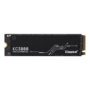 Kingston M.2 NVMe 512GB, 2280, PCIe Gen 4x4, KC3000, 3D TLC NAND, Read up to 7,000 MB/s, Write up to 3,900 MB/s (single sided), Includes cloning software SKC3000S/512G *