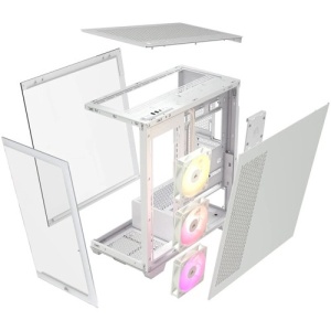 Kućište Corsair 3500X ARGB Mid-Tower White, CC-9011279-WW - Img 2