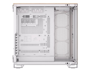 Kucište CORSAIR 6500X Mid-Tower/dve komore/kaljeno staklo/bez napajanja/bela/bambus drvo - Img 3