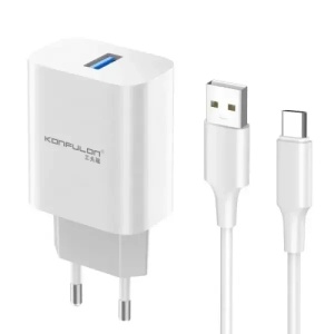 Kucni punjač Konfulon C87 brzi USB Type C 5V/3A