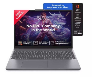 Lenovo IdeaPad Slim 3 15AHP10 (Cosmic Blue, Aluminium Top) 8-Core 5.1GHz/24MB 16GB DDR5 (1xSO-DIMM) 512GB-SSD-NVMe IPS 300n AG 720p Radeon-Graphics-780M WiFi6 BT5.3 HDMI USB-C/DP NumPad 50Wh 1.59kg D Ryzen 7 8840HS 15.3" FHD (1920x1080) 83KA009LYA