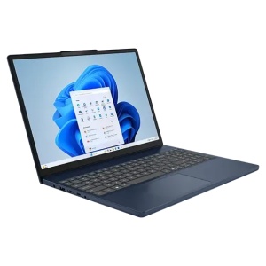 Lenovo IdeaPad Slim 3 15IRH10 (Cosmic Blue, Aluminimum Top) 8- 2.1-4.6GHz/12MB 16GB (1xSoDIMM) DDR5 512GB SSD 15.3." WUXGA (1920x1200) IPS AG FHD 1080p UHD-Graphics WiFi6-AC HDMI SD-Rdr BT5.2 TPM USB-C/DP NumPad 50Wh 1.59kg Core i5-13420H 83K10137YA
