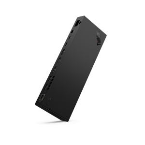 Lenovo Think ThinkPad Thunderbolt 5 Smart Dock 7500, Front: 2x USB-A 3.2 G2 (1x AON, 12W) 1x USB-C 3.2 G2 (AON 7.5W ), 1x 3.5mm; Back: 2x USB-A 3.2 G2 4.5W 1 x USB-C 3.2 G2 FullFunction 7.5W, 1x HDMI, 2x DP, 2x Thunderbolt 5, GLAN, 2x Se 40BA0265EU