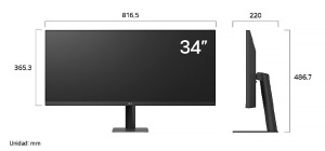 LG 34" UltraWide IPS AG WFHD 2560x1080@100Hz, 21:9, 1000:1, 400 cd/m², 5ms, 178º/178º, HDR 10, AMD FreeSync, HDMI, 1 DP 1.4, VESA 100x100mm, Tilt, Black, 3yw 34U511A-B