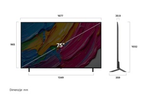 LG LG 75'' (189 cm) 4K HDR Smart QNED TV, 2025 (R) 75QNED80A3A