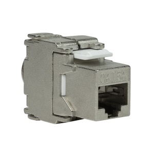 Logilink Keystone modul, Cat6A, STP, 17.2mm, 22-26 AWG, toolless, srebrna