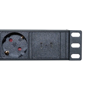 Logilink PDU 8 x šuko , 2x USB type C, prenaposna zaštita - Img 3