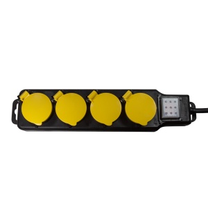 Logilink produžni kabl outdoor 4 mesta, prekidač, 1.5m, IP44, crna - Img 2