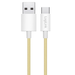 Logilink USB 2.0 Type C cable, C/M na USB - A/M, žuta, 1.0m - Img 3