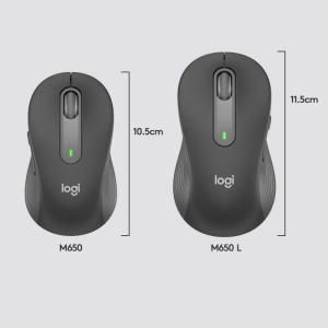 Logitech M650 L Wireless Mouse Graphite * - Img 3