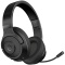 LORGAR Noah 500, Wireless Gaming headset with microphone, JL7006, BT 5.3, battery life up to 58 h (1000mAh), USB (C) charging cable (0.8m), 3.5 mm AUX cable (1.5m), size: 195*185*80mm, 0.24kg, black LRG-GHS500 - Img 5