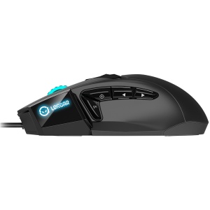 LORGAR Stricter 579, gaming mouse, 9 programmable buttons, Pixart PMW3336 sensor, DPI up to 12 000, 50 million clicks buttons lifespan, 2 switches, built-in display, 1.8m USB soft silicone cable, Matt UV coating with glossy parts and RGB lights with 4 LED - Img 4