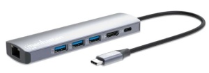 Manhattan USB-C PD 6-in-1 4K Multiport Hub