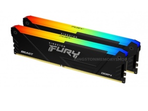 Memorija KINGSTON 16GB(2x8GB)/DIMM/DDR4/3200GHz/CL16/FURY Beast RGB - Img 3