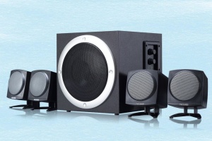 Microlab TMN-3/4.1BT Aktivni drveni zvucnici 4.1 sistem 32W RMS (12W+7W*2+3W*2) 3,5mm - Img 4