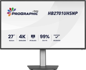 Monitor 27" Iiyama HB2701UHSNP-B1 IPS 3840x2160/60Hz/4ms/HDMI/DP/USB/RJ45/pivot *
