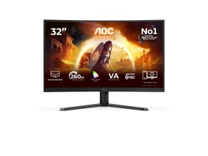 Monitor AOC C32G42ZE 31.5"/VA,zakrivljen/1920x1080/260Hz/0.3ms MPRT/HDMI,DP/Adaptive sync/VESA/crna - Img 2