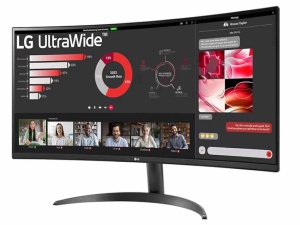 Monitor LG 34WR50QK-B.AEU 34"/VA,21:9,zakrivljen/3440x1440/100Hz/5ms GtG/HDMIx2,DP/crna - Img 2