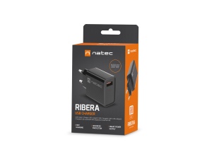 Natec RIBERA USB Type-A Charger, QC3.0, 3A 18W, Black NUC-2058